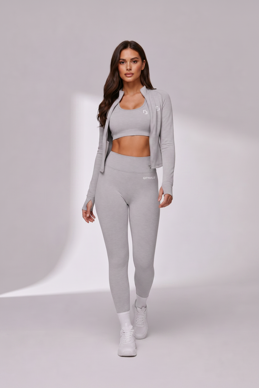 Alāku: Slim Fit Long Sleeve Crop Yoga Jacket