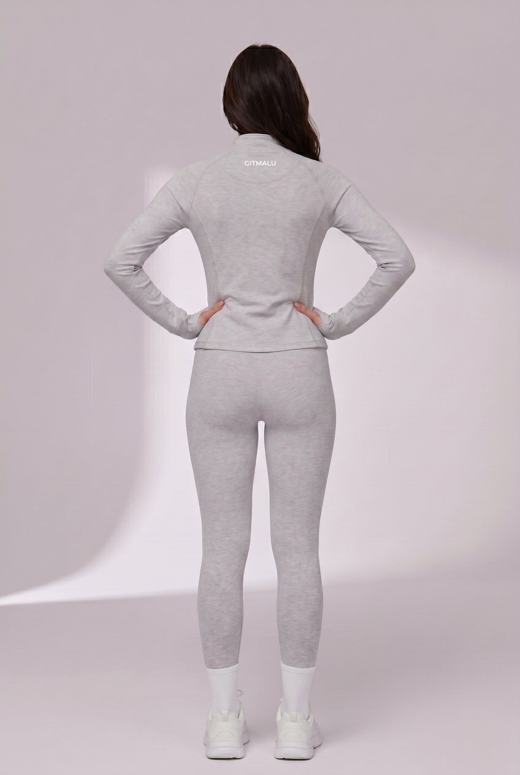 Alāku: Slim Fit Long Sleeve Crop Yoga Jacket
